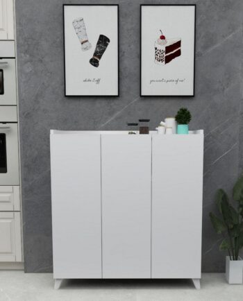 Praktická komoda SOFT je v elegantnom a modernom prevedení. Vďaka farebnému prevedeniu dokonale zapadne do rôznych interiérov. Táto moderná komoda je vyrobená z kvalitných LTD dosiek, ktoré sú nenáročné na údržbu. Ich hrúbka je 18 mm. Farba: biela.Komoda je dvojdverová, vo vnútri sa nachádzajú police na uloženie vášho oblečenia a podobne.Rozmery komody:Výška: 103,5 cmŠírka: 90 cmHĺbka: 30 cmVýška medzi policami: 18,5 cmVýška nožičiek: 12 cmDodávame v demontovanom stave. 
