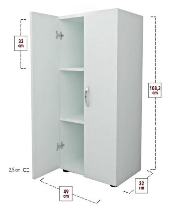 Praktická komoda SOFT je v elegantnom a modernom prevedení. Vďaka farebnému prevedeniu dokonale zapadne do rôznych interiérov. Táto moderná komoda je vyrobená z kvalitných LTD dosiek, ktoré sú nenáročné na údržbu. Ich hrúbka je 18 mm. Farba: borovica.Komoda je dvojdverová, vo vnútri sa nachádzajú police na uloženie vášho oblečenia a podobne.Rozmery komody:Výška: 108,3 cmŠírka: 49 cmHĺbka: 32 cmVýška nohy: 2,5 cmDodávame v demontovanom stave. 