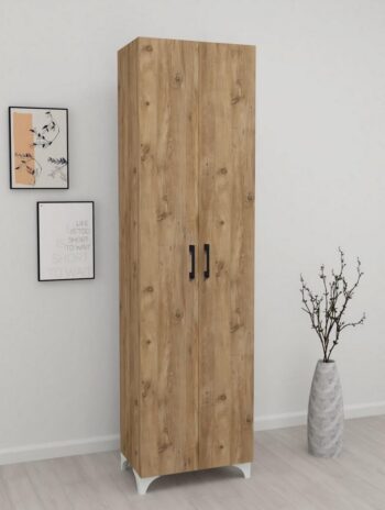 Praktická vysoká komoda / skriňa SOFT je v elegantnom a modernom prevedení. Vďaka farebnému prevedeniu dokonale zapadne do rôznych interiérov. Táto moderná komoda je vyrobená z kvalitných LTD dosiek, ktoré sú nenáročné na údržbu. Ich hrúbka je 18 mm. Farba: borovica.Komoda je dvojdverová, vo vnútri sa nachádzajú police na uloženie vášho oblečenia a podobne.Rozmery komody:Výška: 177,5 cmŠírka: 49 cmHĺbka: 32 cmVýška nohy: 2,5 cmDodávame v demontovanom stave. 