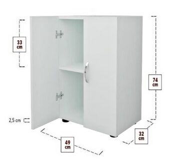 Praktická komoda SOFT je v elegantnom a modernom prevedení. Vďaka farebnému prevedeniu dokonale zapadne do rôznych interiérov. Táto moderná komoda je vyrobená z kvalitných LTD dosiek, ktoré sú nenáročné na údržbu. Ich hrúbka je 18 mm. Farba: borovica.Komoda je dvojdverová, vo vnútri sa nachádzajú police na uloženie vášho oblečenia a podobne.Rozmery komody:Výška: 74 cmŠírka: 49 cmHĺbka: 32 cmVýška nohy: 2,5 cmDodávame v demontovanom stave. 