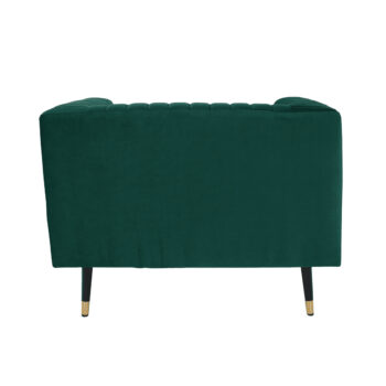 KONDELA Somy 1 kreslo smaragdová / čierna / zlatá – Obrázok 8