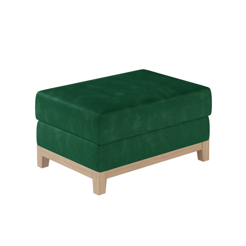 NABBI Soria TA taburetka tmavozelená (Kronos 19) / buk Elegantná celočalúnená taburetka SORIA TA bude štýlovým a moderným kúskom nábytku a hlavne praktickým pomocníkom vo Vašej domácnosti. V kombinácii s pohovkou SORIA vznikne dokonalý, harmonický celok, ktorý zabezpečí pokojný a pohodlný odpočinok v ich príjemnom náručí. Taburetka je odetá do…