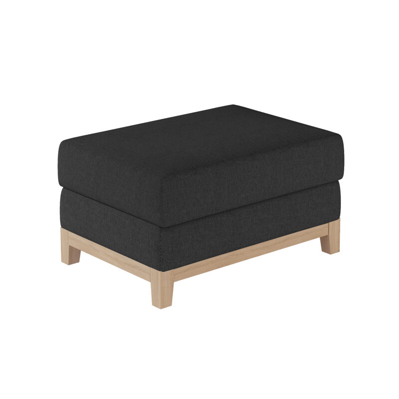 NABBI Soria TA taburetka čierna (Sawana 14) / buk Elegantná celočalúnená taburetka SORIA TA bude štýlovým a moderným kúskom nábytku a hlavne praktickým pomocníkom vo Vašej domácnosti. V kombinácii s pohovkou SORIA vznikne dokonalý, harmonický celok, ktorý zabezpečí pokojný a pohodlný odpočinok v ich príjemnom náručí. Taburetka je odetá do…