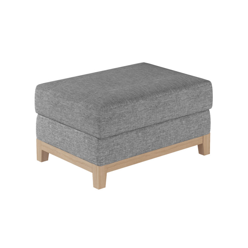 NABBI Soria TA taburetka svetlosivá (Sawana 21) / buk Elegantná celočalúnená taburetka SORIA TA bude štýlovým a moderným kúskom nábytku a hlavne praktickým pomocníkom vo Vašej domácnosti. V kombinácii s pohovkou SORIA vznikne dokonalý, harmonický celok, ktorý zabezpečí pokojný a pohodlný odpočinok v ich príjemnom náručí. Taburetka je odetá do…