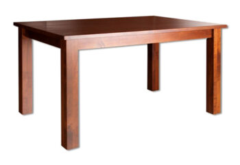ST170 Jedálenský stôl, plocha 160x90 cm. Stôl z bukového masívu. Na výber 8 rozmerov plochy pracovnej dosky. Farebné prevedenie: prírodný buk. Za príplatok ponúkame možnosť namorenia na odtieň  lausane, rustikal, gray, jelša, geteborg, čerešňa, koňak, orech. Drevo je špeciálne upravené lakovaním na ochranu pred poškodením a zaručuje dlhú životnosť nábytku.
