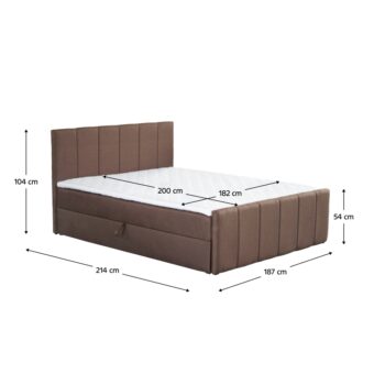 Boxspringová manželská posteľ Star 180 v elegantnej hnedej farbe je ideálnym riešením pre tých, ktorí hľadajú kombináciu pohodlia a moderného dizajnu. Táto posteľ od renomovanej značky KONDELA ponúka nielen štýlový vzhľad, ale aj praktické funkcie, ktoré ocení…