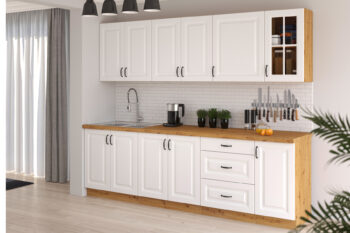 Horná rohováv skrinka STELLA 58X58 GN-72 je moderná a elegantná skrinka kuchynského nábytku STELLA.Kuchyňa STELLA svojim prevedením poteší všetkých zákazníkov, ktorí majú radi jednoduchosť, praktickosť a zároveň prijateľnú cenu. Je v modernom prevedení s čistými líniami a zároveň je priestranná a funkčná. Vďaka veľkému výberu kuchynského nábytku, ktoré STELLA poskytuje si poskladáte svoju kuchyňu podľa vašich predstáv. Skrinka je jednodverová. Korpus je vyrobený z kvalitných LTD dosiek v hrúbke 16mm, čelo skrinky je z kvalitného  MDF materiálu v hrúbke 16 mm. Farebné prevedenie skrinky je dub Artisan, farba dvierok biela matná. Interiér skrinky je biely. Predpripravené sú slepé vyvŕtané otvory pre rukoväte, pričom rukoväť je vyrobená z kovu v šírke 192 mm. Zaručene oceníte aj praktické pánty s tichý dovieraním.Rozmery: 585 x 715 x 585 mm (Š x V x H)Dodávame v demontovanom stave. V našej ponuke nájdete aj ďalšie kuchynské skrinky STELLA.
