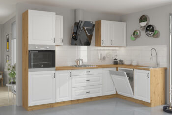 Horná skrinka STELLA 60 GU 36 je moderná a elegantná skrinka kuchynského nábytku STELLA.Kuchyňa STELLA svojim prevedením poteší všetkých zákazníkov, ktorí majú radi jednoduchosť, praktickosť a zároveň prijateľnú cenu.Je v modernom prevedení s čistými líniami a zároveň je priestranná a funkčná. Vďaka veľkému výberu kuchynského nábytku, ktoré STELLA poskytuje si poskladáte svoju kuchyňu podľa vašich predstáv. Skrinka je jednodverová. Korpus je vyrobený z kvalitných LTD dosiek v hrúbke 16mm, čelo skrinky je z kvalitného  MDF materiálu v hrúbke 16 mm. Farebné prevedenie skrinky je dub Artisan, farba dvierok biela matná. Interiér skrinky je biely. Predpripravené sú slepé vyvŕtané otvory pre rukoväte, pričom rukoväť je vyrobená z kovu v šírke 192 mm. Zaručene oceníte aj praktické pánty s tichý dovieraním.Rozmery: 600 x 360 x 310 mm (Š x V x H)Dodávame v demontovanom stave. V našej ponuke nájdete aj ďalšie kuchynské skrinky STELLA.