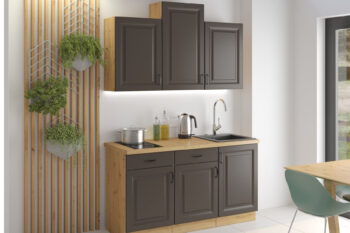 Dvierka na prednú umývačku riadu STELLA ZM 570X596  sú moderné a elegantné dvierka kuchynského nábytku STELLA.Aj vďaka nim si vytvoríte kuchyňu podľa vašich predstáv. Dvierka sú vyrobené z kvalitných MDF dosiek v hrúbke 16 mm Farebné prevedenie je v kontraste dub Artisan a šedá matná. Kuchyňa STELLA svojim prevedením poteší všetkých zákazníkov, ktorí majú radi jednoduchosť, praktickosť a zároveň prijateľnú cenu. Je v modernom prevedení s čistými líniami. Vďaka veľkému výberu kuchynského nábytku, ktoré STELLA poskytuje, si poskladáte svoju kuchyňu podľa vašich predstáv. Rozmery: 596 x 570 x 16 mm (Š x V x H)Dodávame v demontovanom stave. V našej ponuke nájdete aj ďalšie kuchynské skrinky STELLA.