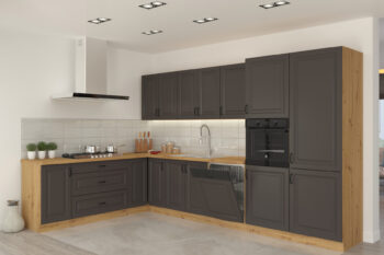 Dvierka na prednú umývačku riadu STELLA ZM 570X596  sú moderné a elegantné dvierka kuchynského nábytku STELLA.Aj vďaka nim si vytvoríte kuchyňu podľa vašich predstáv. Dvierka sú vyrobené z kvalitných MDF dosiek v hrúbke 16 mm Farebné prevedenie je v kontraste dub Artisan a šedá matná. Kuchyňa STELLA svojim prevedením poteší všetkých zákazníkov, ktorí majú radi jednoduchosť, praktickosť a zároveň prijateľnú cenu. Je v modernom prevedení s čistými líniami. Vďaka veľkému výberu kuchynského nábytku, ktoré STELLA poskytuje, si poskladáte svoju kuchyňu podľa vašich predstáv. Rozmery: 596 x 570 x 16 mm (Š x V x H)Dodávame v demontovanom stave. V našej ponuke nájdete aj ďalšie kuchynské skrinky STELLA.