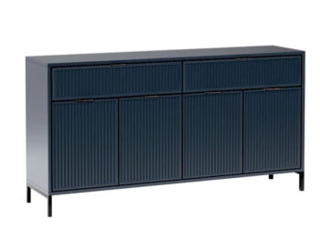 Štvordverová komoda so zásuvkami Style LS 1 v elegantnej indigo modrej farbe je ideálnym riešením pre tých, ktorí hľadajú praktický a moderný nábytok do svojho interiéru. Táto komoda od značky KONDELA ponúka dostatok úložného priestoru vďaka štyrom dverám a dvom…