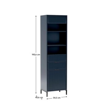 Vitrína Style LS 5 v elegantnej indigo modrej farbe je ideálnym doplnkom pre moderné interiéry. Táto vitrína od značky KONDELA ponúka praktické riešenie pre uskladnenie a vystavenie vašich obľúbených predmetov. S rozmermi 54,5 cm na šírku, 40,6 cm na hĺbku a výškou 195,6 cm…