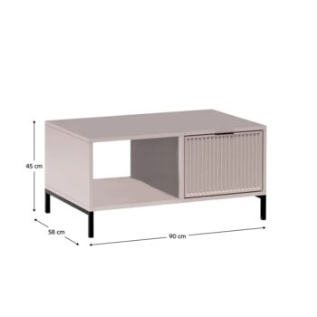 Konferenčný stolík Style LS 6 v elegantnej kašmírovo krémovej farbe je ideálnym doplnkom pre moderné interiéry. Tento stolík od renomovanej značky KONDELA ponúka nielen štýlový vzhľad, ale aj praktickosť a funkčnosť. Je vyrobený z kvalitného aglomerovaného materiálu,…