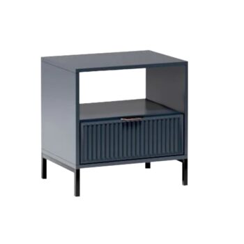 Nočný stolík Style LS 7 v elegantnej indigo modrej farbe je ideálnym doplnkom pre moderné interiéry. Tento kus nábytku od značky KONDELA ponúka nielen praktickosť, ale aj štýlový vzhľad, ktorý zaujme na prvý pohľad.