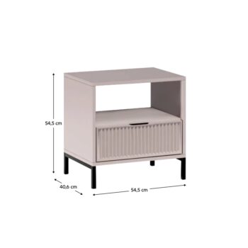 Nočný stolík Style LS 7 v elegantnej kašmírovo krémovej farbe je ideálnym doplnkom pre vašu spálňu. Tento moderný kus nábytku od značky KONDELA sa vyznačuje jednoduchým a čistým dizajnom, ktorý ľahko zapadne do akéhokoľvek interiéru. Vďaka svetlej farebnosti prinesie do vašej…