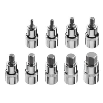 Sada 1/2" šesťhranných bitov 55 mm 9 ks 08-705 NEO