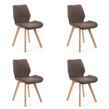 MIRKA: Luxusné kreslo, ktoré oživí vašu obývaciu izbuSnívate o dokonalom mieste pre relaxáciu po náročnom dni? Kreslo MIRKA predstavuje kombináciu elegantného dizajnu a výnimočného pohodlia. S jeho hnedým odtieňom pridáte do svojej obývačky teplú a útulnú atmosféru.Typ tovaru: Kreslo - mäkkosť a komfort v jednom.&lt; strong&gt;Materiál: Látka - príjemná na dotyk a ľahko udržateľná.Rozmer: 90 x 44 x 53 cm - ideálne rozmery pre každodenný odpočinok.Farba: Hnedá - vytvára atmosféru domova a útulnosti.Štýl: Moderný a dizajnový - elegantný doplnok pre váš interiér.Typ poťahu: Látka - zaručuje dlhú životnosť a skvelý vzhľad.S kreslom MIRKA získate nielen štýlový doplnok do vášho interiéru , ale aj miesto, kde si každý deň radi oddýchnete. Objavte kúzlo skvelého dizajnu a nekonečného pohodlia!Cena je za 4 kusy kresiel ! 