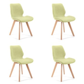 MIRKA - Moderné Dizajnové KresloTyp: Kreslo, ktoré dodá vašej obývačke sviežosť a moderný vzhľad.Dajte svojmu interiéru nádych prírody s kreslom MIRKA v osviežujúcom zelenom odtieni. Vyrobené z prvotriednej látky, toto kreslo nielenže vyzerá skvele, ale ponúka aj najvyšší možný komfort. Jeho moderný a dizajnový štýl z neho robí dokonalý doplnok pre každú obývaciu izbu.Rozmery: 90 x 44 x 53 cm Materiál: LátkaFarba: ZelenáŠtýl: Moderné, dizajnovéTyp poťahu: LátkaZabudnite na konvenčné nábytkové kúsky a oslnite svoje návštevy unikátnym kreslom MIRKA. Kombinácia funkčnosti, dizajnu a farby, ktorá prináša pokoj a harmóniu.Cena je za 4 kusy kresiel !