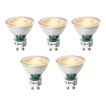 Sada 5 GU10 3-krokovo stmievateľných LED žiaroviek 6W 460 lm 2000 - 6000K