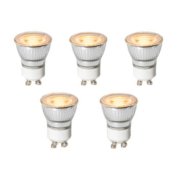Sada 5 GU10 3-stupňových stmievateľných LED žiaroviek 35 mm 4 W 200 lm 2200 K