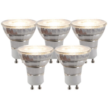 Sada 5 GU10 3-stupňových stmievateľných LED žiaroviek 5W 260lm 2700K