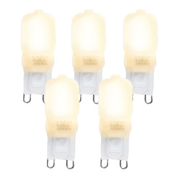 Sada 5 LED žiaroviek G9 CUTE PC 2W 200lm 2700K
