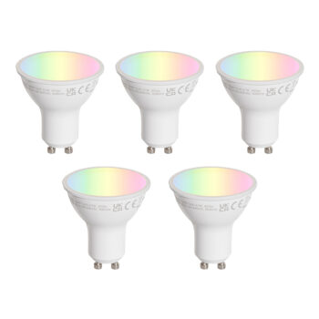 Sada 5 LED žiaroviek GU10 50 mm číra 4,7 W 400 lm 2200-2400 K