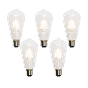 Sada 5 inteligentných LED žiaroviek E27 ST64 4,5W 470 lm 1800-4000K