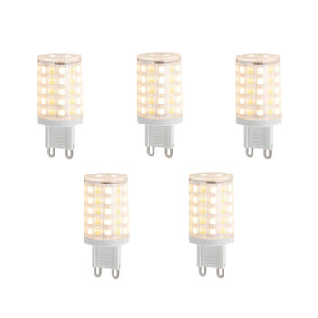 Sada 5 inteligentných stmievateľných LED žiaroviek G9 číra 2,5 W 250 lm 2700-6500 K