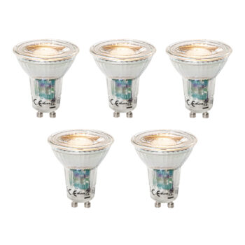 Sada 5 ks GU10 dimbare LED lamp 3W 200 lm 2200 - 6500K