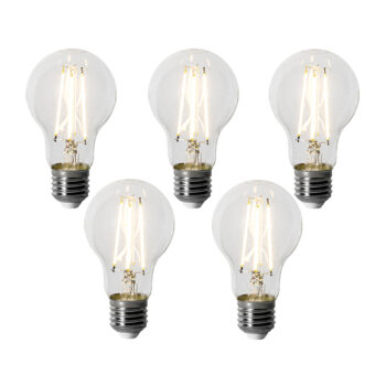 Sada 5 stmievateľných LED žiaroviek E27 A60 6W 500 lm 3000K