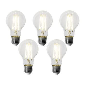 Sada 5 stmievateľných LED žiaroviek E27 A60 6W 500 lm 4000K