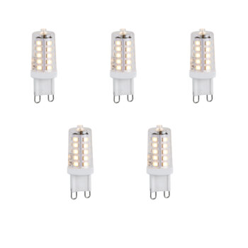 Sada 5 stmievateľných LED žiaroviek G9 1,2 W 100 lm 2700 K