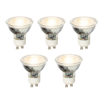 Sada 5 stmievateľných LED žiaroviek GU10 4W 300lm 2700K