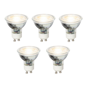 Sada 5 stmievateľných LED žiaroviek GU10 4W 310lm 3000K