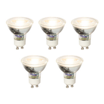 Sada 5 stmievateľných LED žiaroviek GU10 5W 370lm 3000K