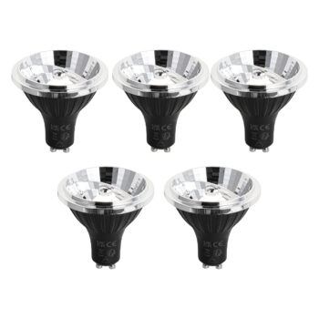 Sada 5 stmievateľných LED žiaroviek GU10 70 mm 6,5 W 600 LM 4000 K