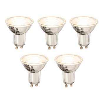 Sada 5 stmievateľných LED žiaroviek GU10 8W 650lm 2700K