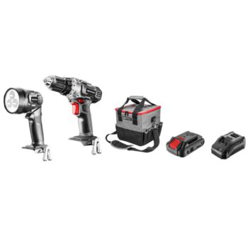 Sada akumulátorového náradia: vŕtačka/skrutkovač, baterka, taška, Energy+ 18V, Li-Ion 2,0Ah akumulátor, 58G016 GRAPHITE nabíjačka