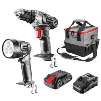 Sada akumulátorového náradia: vŕtačka/skrutkovač, baterka, taška, Energy+ 18V, Li-Ion 2,0Ah akumulátor, 58G016 GRAPHITE nabíjačka