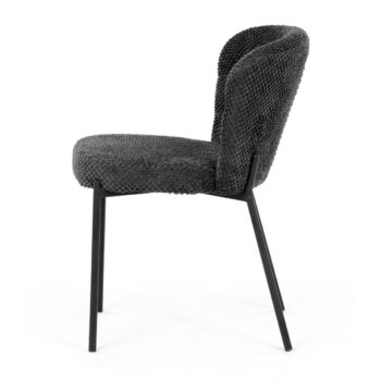 Sada jedálenských stoličiek Bouclé CT-W1077 GREY2,4 ks