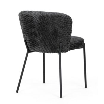 Sada jedálenských stoličiek Bouclé CT-W1077 GREY2,4 ks