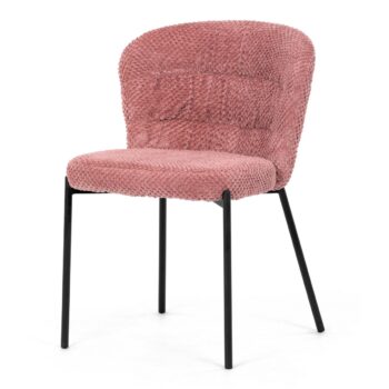 Sada jedálenských stoličiek Bouclé CT-W1077 PINK2,4 ks