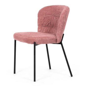 Sada jedálenských stoličiek Bouclé CT-W1077 PINK2,4 ks
