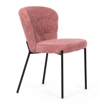 Sada jedálenských stoličiek Bouclé CT-W1077 PINK2,4 ks