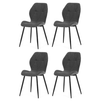 Sada jedálenských stoličiek CT-285 GREY2, 4 ks