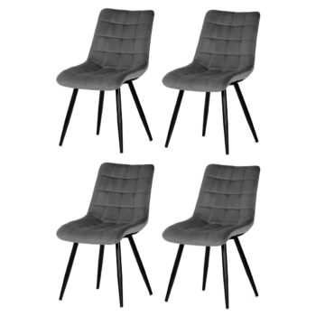 Sada jedálenských stoličiek CT-384 GREY4, 4 ks