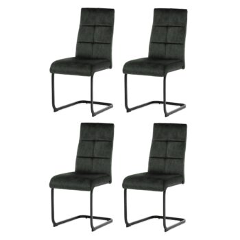 Sada jedálenských stoličiek Vintage DCL-D1275GRN4, 4 ks