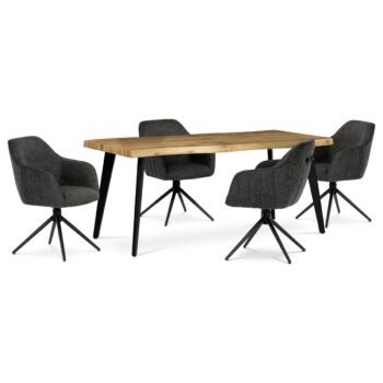 Sada jedálenských stoličiek s vratným mechanizmomHC-536 GREY2, 2 ks