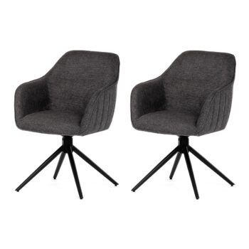 Sada jedálenských stoličiek s vratným mechanizmomHC-536 GREY2, 2 ks